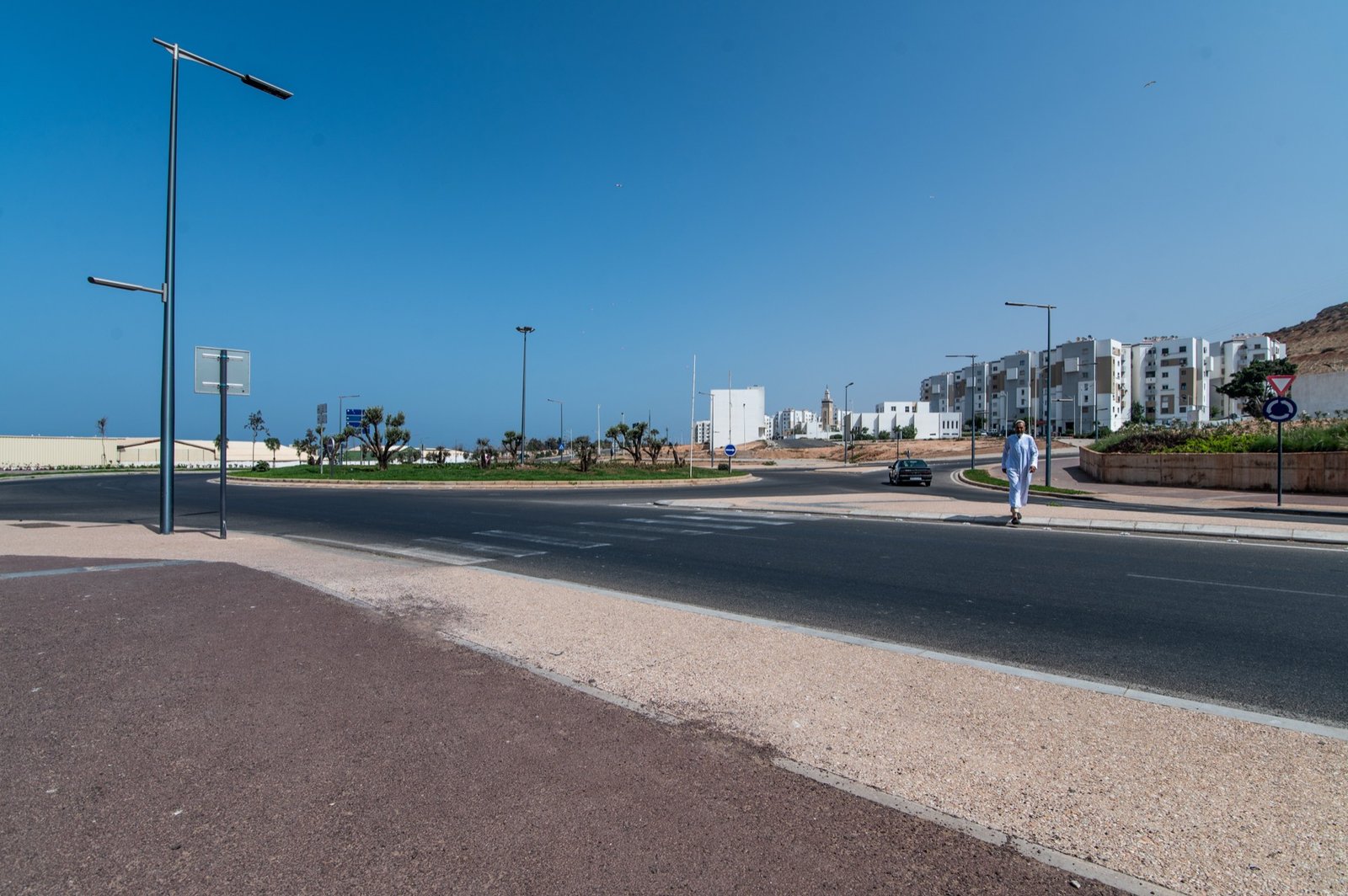 Route côtière d'Agadir vers Taghazout